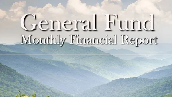August 2025 General Fund Monthly Report cover