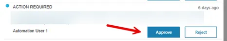 The Approve button is highlighted on the Batch Approval screen.