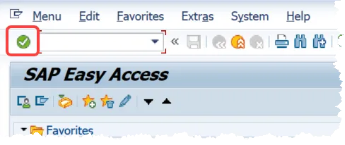 The Green Check button in the desktop GUI.
