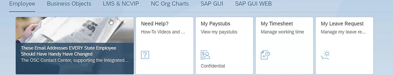 Fiori home page